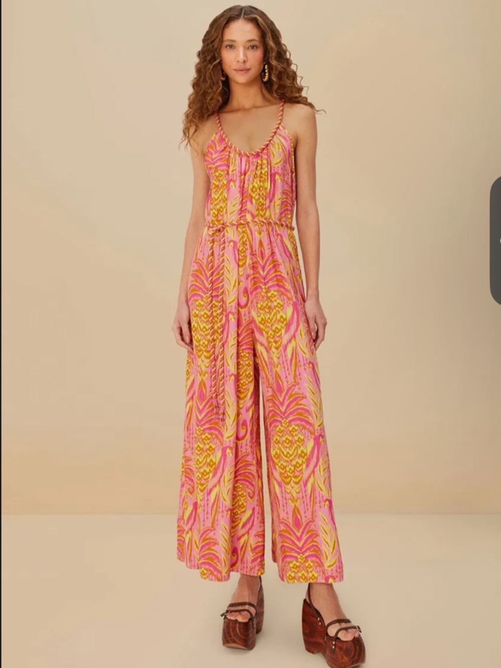 NWOT Farm Rio wide leg jumpsuit